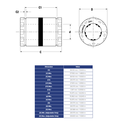 SSU10 THOMSON BALL BUSHING SSU SERIES 5/8" CLOSED LINEAR BEARING SELF ALIGNING ADJUSTABLE 620 LBF